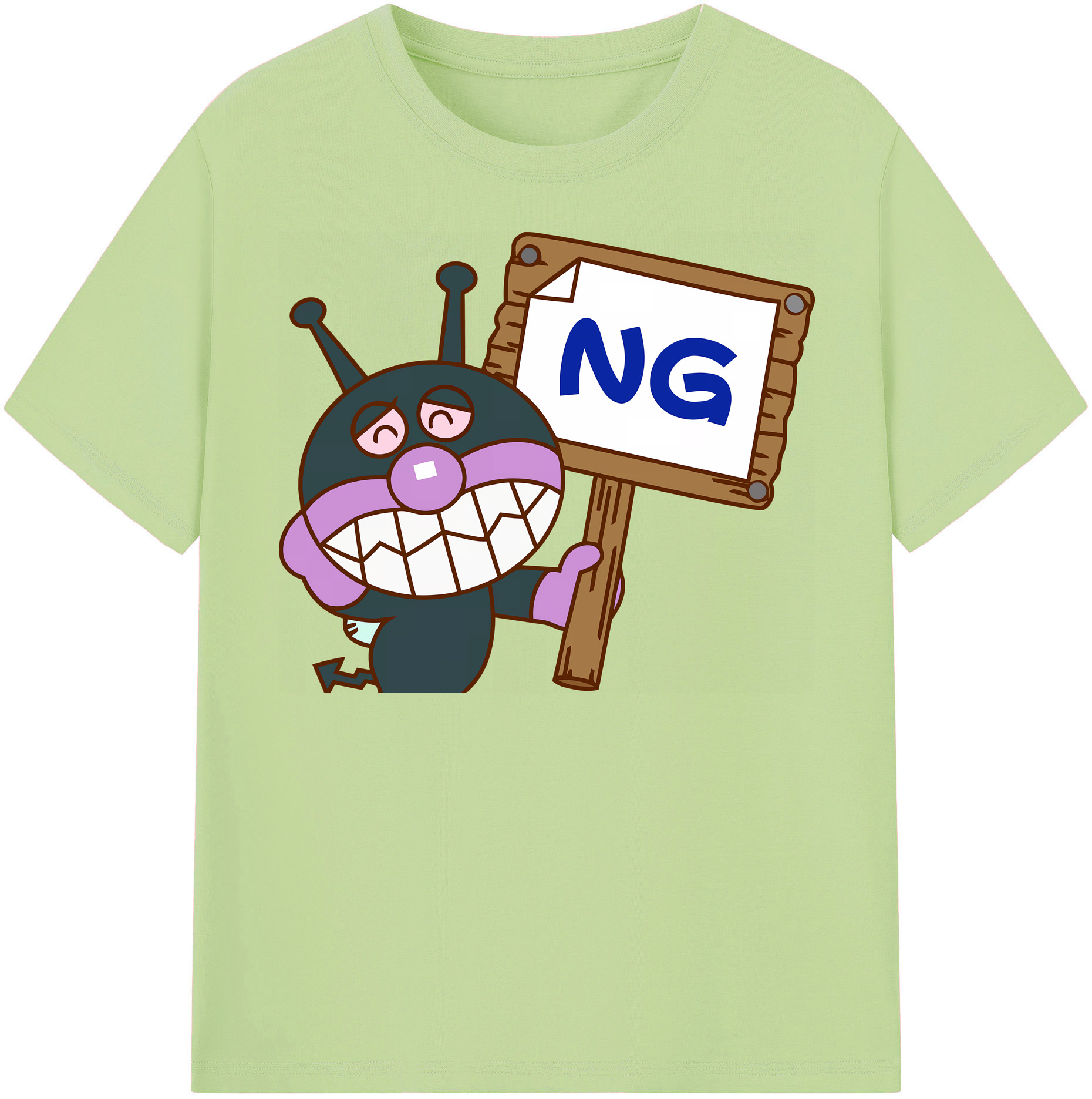 （画像用） アンパンマン Anpanman 綿100％半袖Tシャツ（フロントプリント）